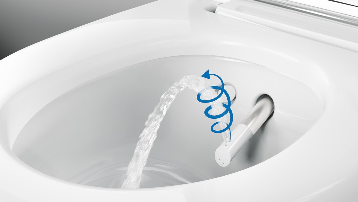 Sprchovacia technológia WhirlSpry Geberit AquaClean Mera