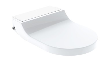 Sprchovacie WC sedadlo AquaClean Tuma Comfort s dizajnovým krytom z bieleho skla
